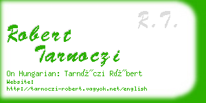 robert tarnoczi business card